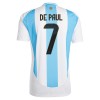 Maglia ufficiale Argentina De Paul 7 Casa 2024 per Uomo